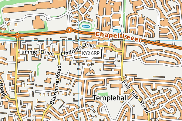 KY2 6RP map - OS VectorMap District (Ordnance Survey)