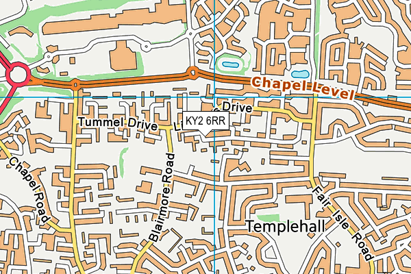KY2 6RR map - OS VectorMap District (Ordnance Survey)