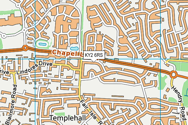 KY2 6RS map - OS VectorMap District (Ordnance Survey)