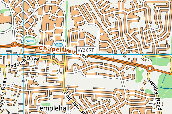 KY2 6RT map - OS VectorMap District (Ordnance Survey)