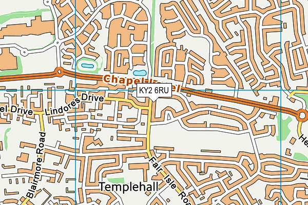 KY2 6RU map - OS VectorMap District (Ordnance Survey)