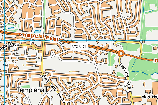 KY2 6RY map - OS VectorMap District (Ordnance Survey)