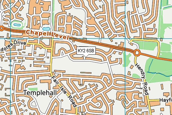 KY2 6SB map - OS VectorMap District (Ordnance Survey)