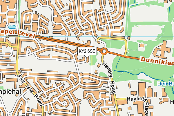 KY2 6SE map - OS VectorMap District (Ordnance Survey)