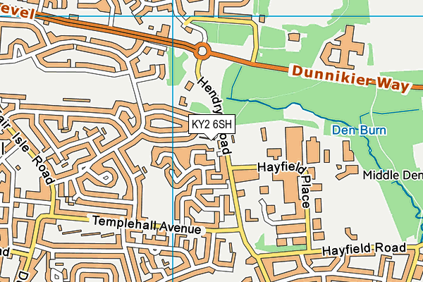 KY2 6SH map - OS VectorMap District (Ordnance Survey)