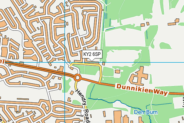 KY2 6SP map - OS VectorMap District (Ordnance Survey)
