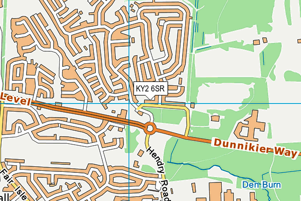 KY2 6SR map - OS VectorMap District (Ordnance Survey)