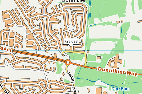 KY2 6SS map - OS VectorMap District (Ordnance Survey)