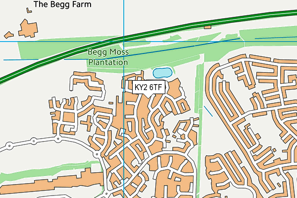 KY2 6TF map - OS VectorMap District (Ordnance Survey)
