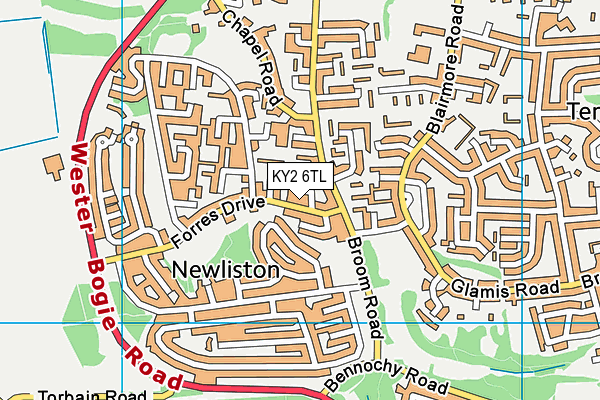 KY2 6TL map - OS VectorMap District (Ordnance Survey)