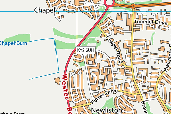 KY2 6UH map - OS VectorMap District (Ordnance Survey)