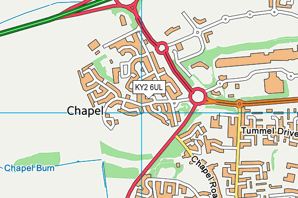 KY2 6UL map - OS VectorMap District (Ordnance Survey)