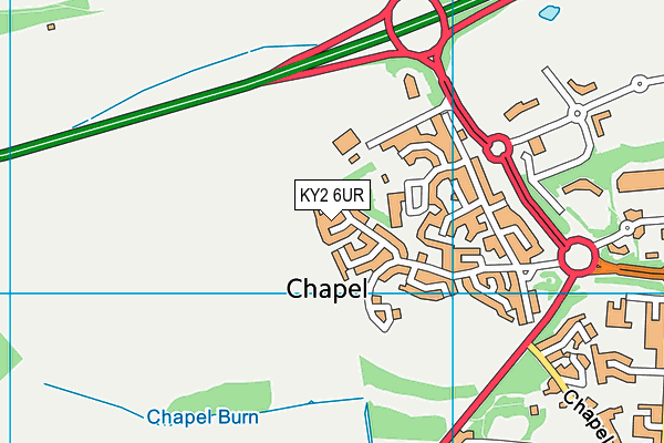 KY2 6UR map - OS VectorMap District (Ordnance Survey)