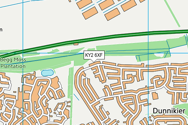 KY2 6XF map - OS VectorMap District (Ordnance Survey)
