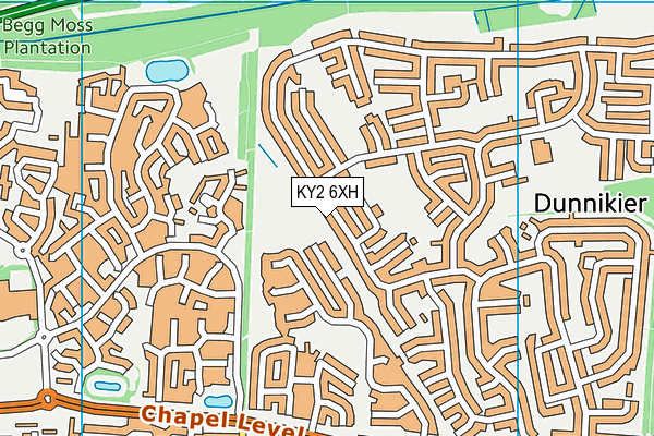KY2 6XH map - OS VectorMap District (Ordnance Survey)