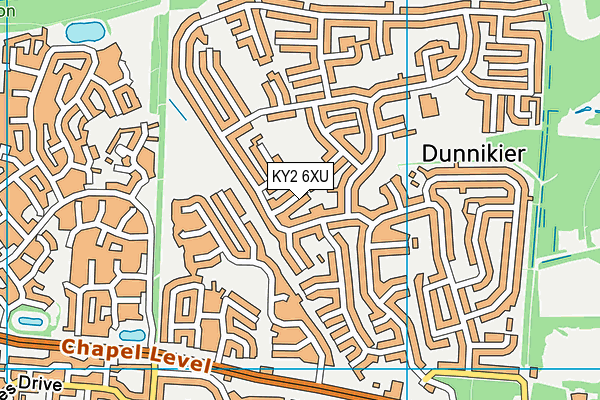 KY2 6XU map - OS VectorMap District (Ordnance Survey)