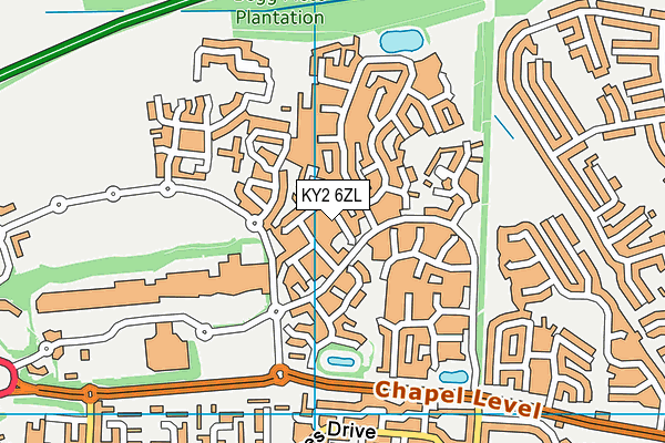 KY2 6ZL map - OS VectorMap District (Ordnance Survey)