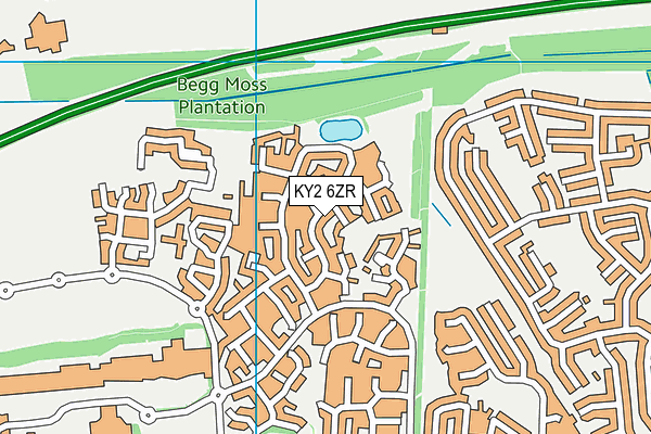 KY2 6ZR map - OS VectorMap District (Ordnance Survey)