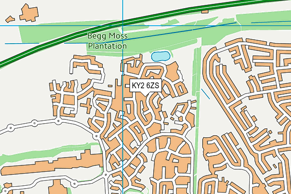 KY2 6ZS map - OS VectorMap District (Ordnance Survey)