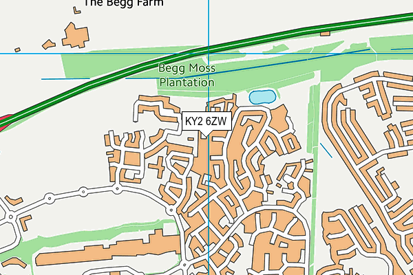 KY2 6ZW map - OS VectorMap District (Ordnance Survey)