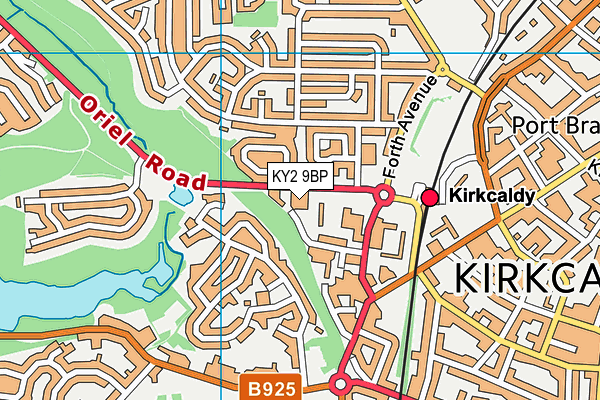 KY2 9BP map - OS VectorMap District (Ordnance Survey)