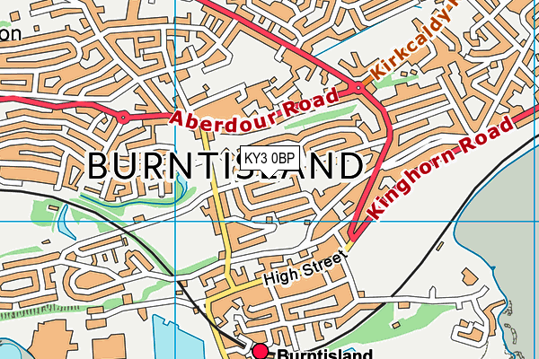 KY3 0BP map - OS VectorMap District (Ordnance Survey)