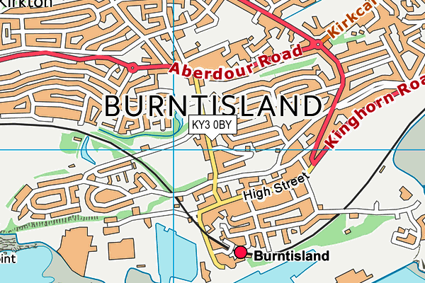 KY3 0BY map - OS VectorMap District (Ordnance Survey)