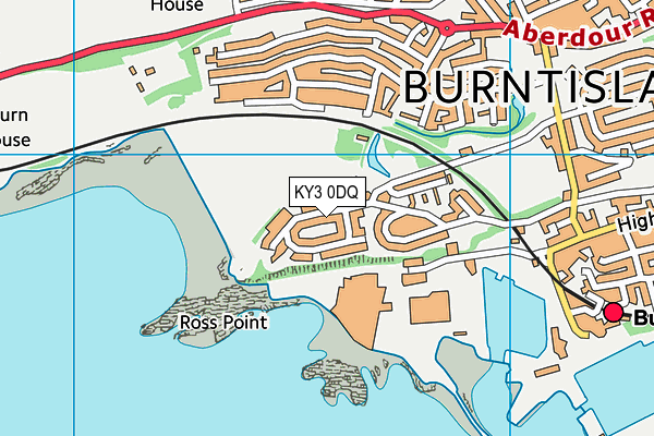 KY3 0DQ map - OS VectorMap District (Ordnance Survey)