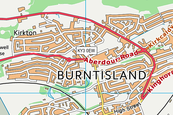 KY3 0EW map - OS VectorMap District (Ordnance Survey)