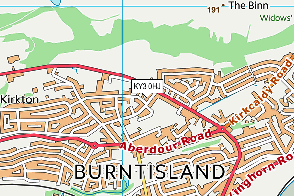 KY3 0HJ map - OS VectorMap District (Ordnance Survey)