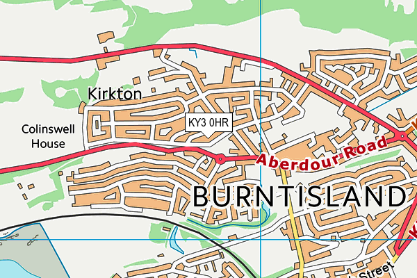KY3 0HR map - OS VectorMap District (Ordnance Survey)