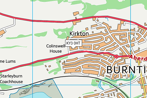 KY3 0HT map - OS VectorMap District (Ordnance Survey)