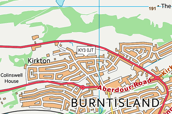 KY3 0JT map - OS VectorMap District (Ordnance Survey)