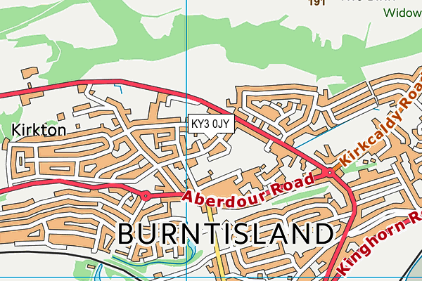 KY3 0JY map - OS VectorMap District (Ordnance Survey)