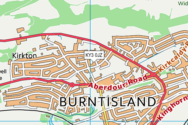 KY3 0JZ map - OS VectorMap District (Ordnance Survey)