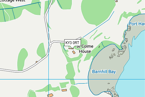 KY3 0RT map - OS VectorMap District (Ordnance Survey)