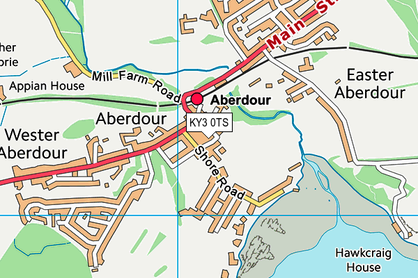 KY3 0TS map - OS VectorMap District (Ordnance Survey)