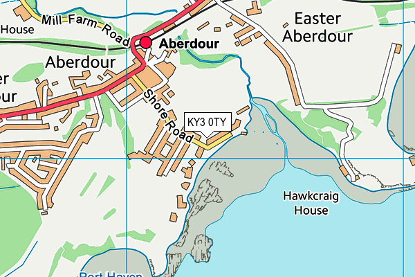 KY3 0TY map - OS VectorMap District (Ordnance Survey)