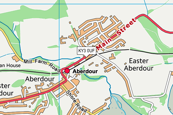 KY3 0UF map - OS VectorMap District (Ordnance Survey)