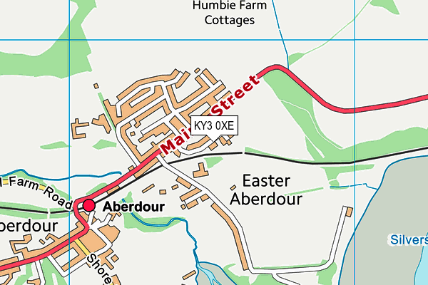 KY3 0XE map - OS VectorMap District (Ordnance Survey)