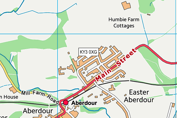 KY3 0XG map - OS VectorMap District (Ordnance Survey)