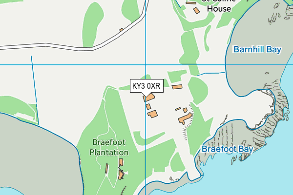 KY3 0XR map - OS VectorMap District (Ordnance Survey)