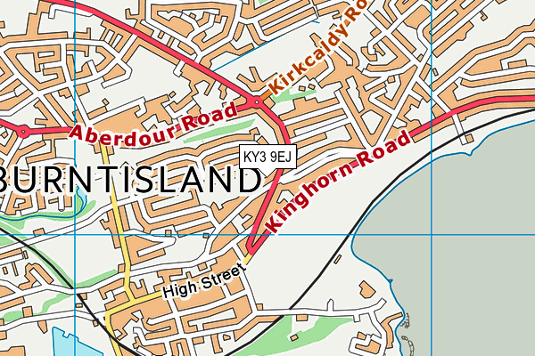KY3 9EJ map - OS VectorMap District (Ordnance Survey)