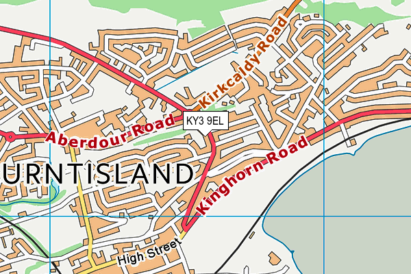 KY3 9EL map - OS VectorMap District (Ordnance Survey)