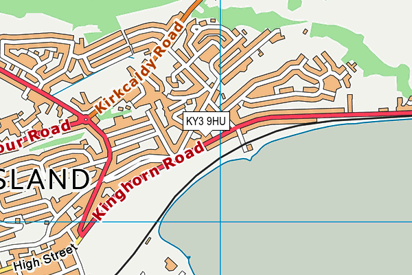 Map of BURNTISLAND RECREATION COMPANY LIMITED at district scale