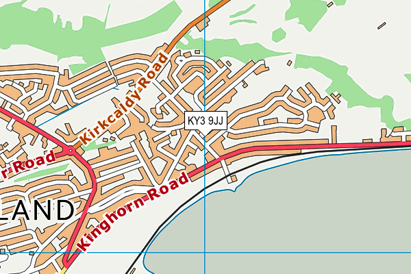 KY3 9JJ map - OS VectorMap District (Ordnance Survey)