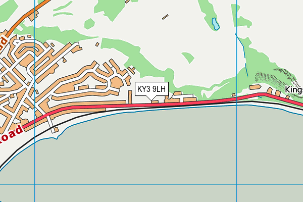 KY3 9LH map - OS VectorMap District (Ordnance Survey)