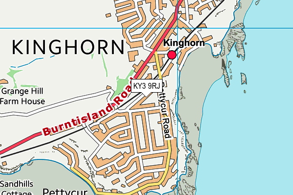 KY3 9RJ map - OS VectorMap District (Ordnance Survey)