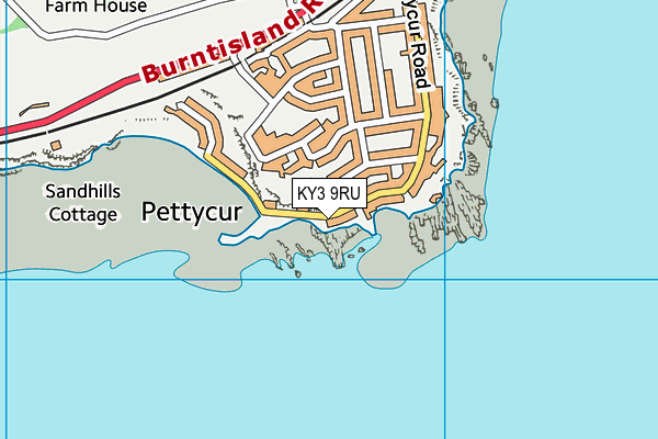 KY3 9RU map - OS VectorMap District (Ordnance Survey)