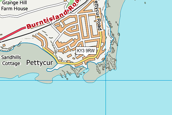 KY3 9RW map - OS VectorMap District (Ordnance Survey)